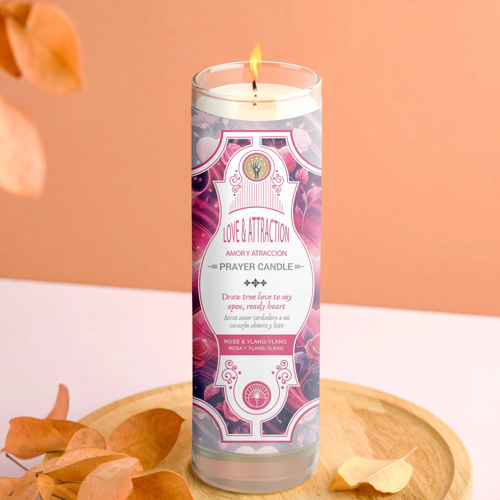 Love & Attraction Prayer Candle 8"