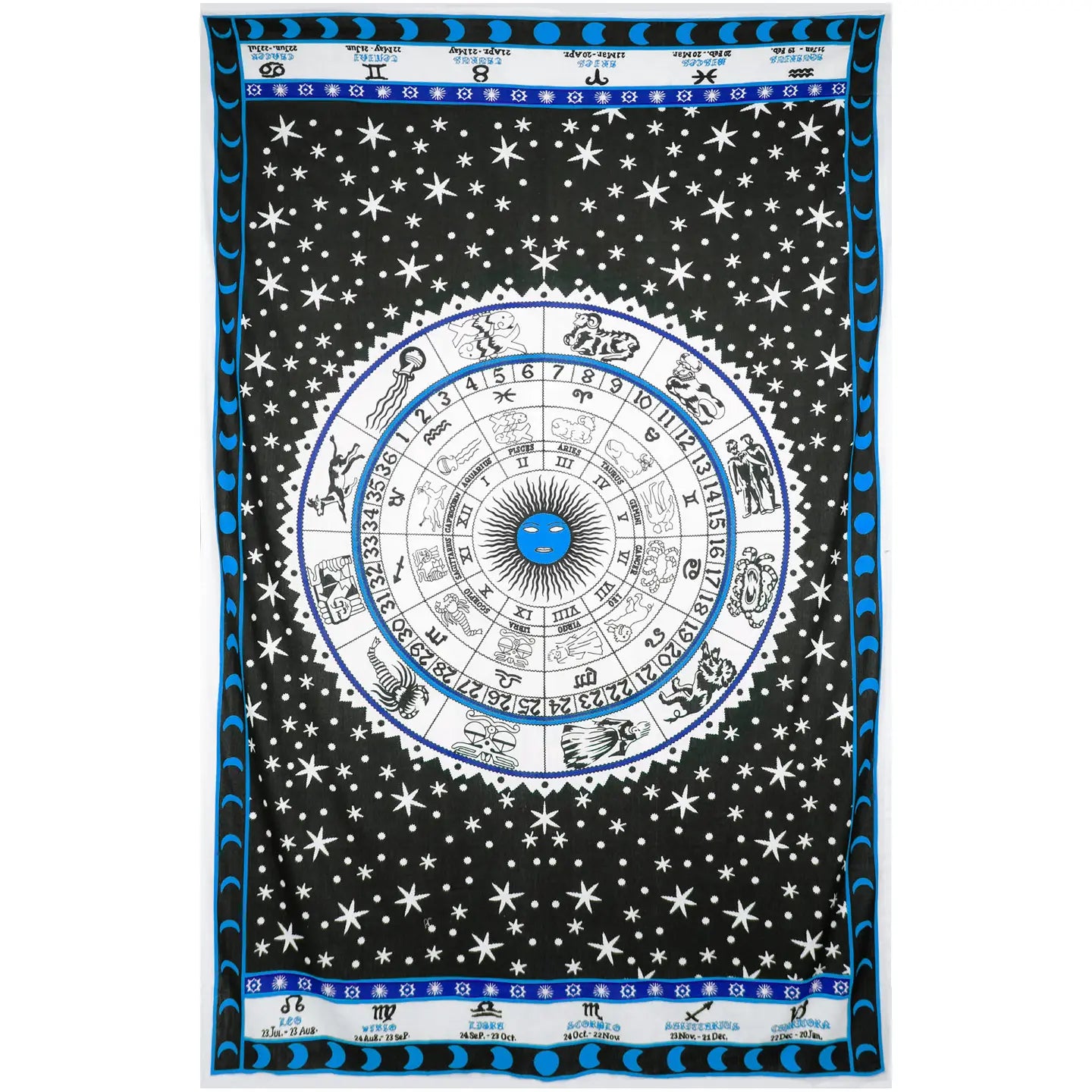 Zodiac Astrology 52x80" - Blue