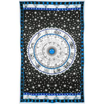 Zodiac Astrology 52x80" - Blue