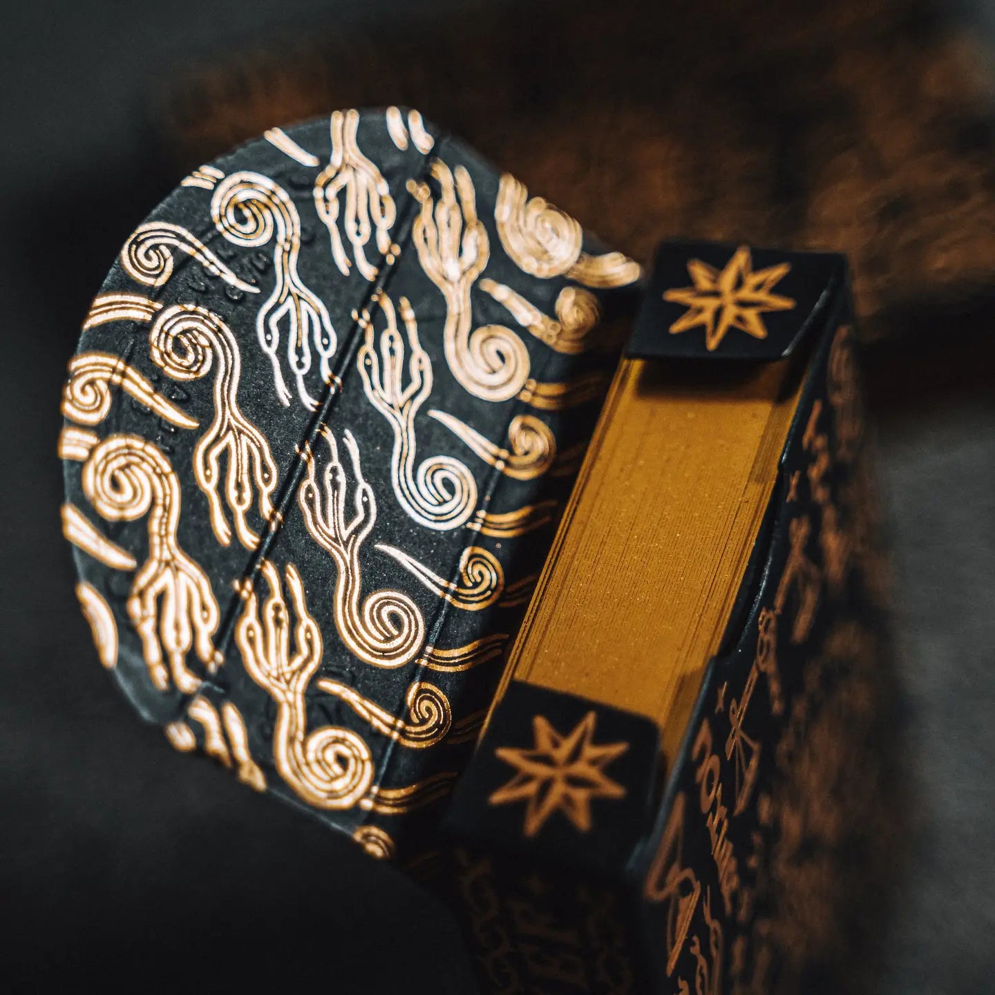 JT Crown Playing Cards - Black and Gold Foil Gilded Limited Edition - 1 of 500