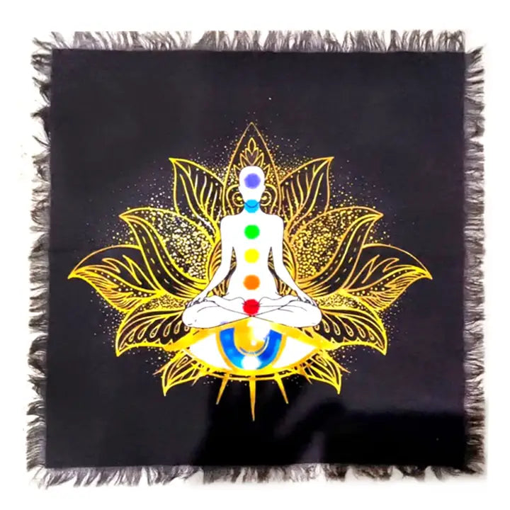 Chakra Meditation Altar Cloth (24 X 24 in.)