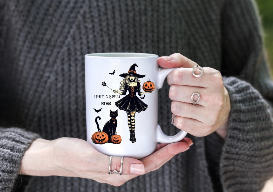 I Put A Spell On You...Halloween Witch - 15oz Coffee Mug