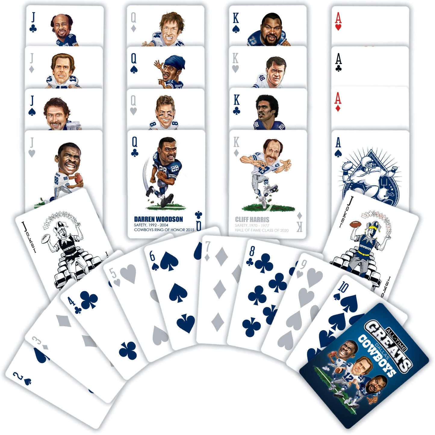 Dallas Cowboys All-Time Greats Playing Cards – How ‘Bout Them Boys