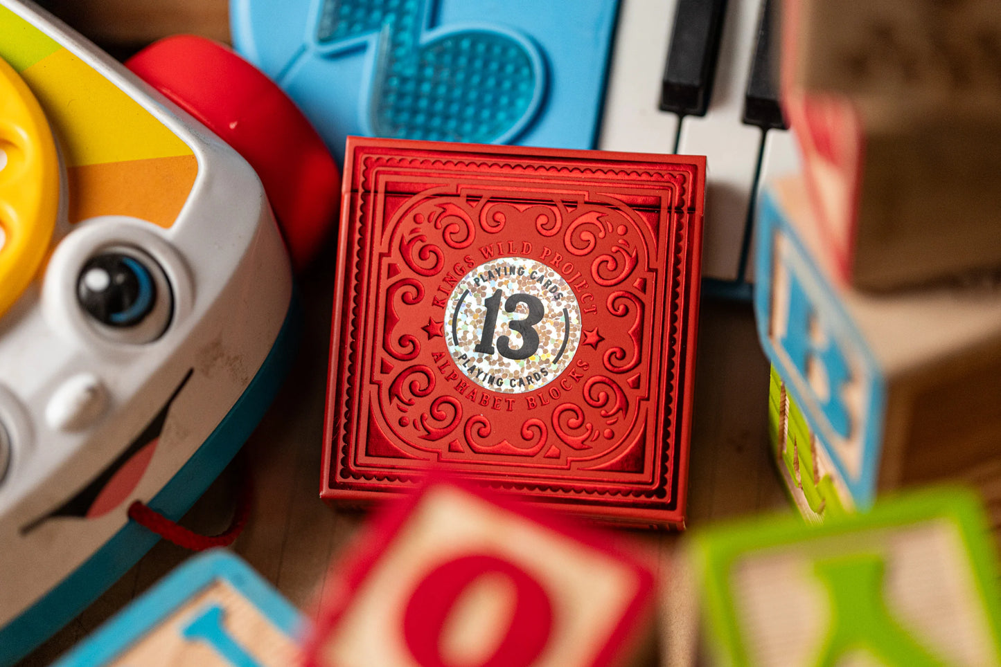 Alphabet Red Block Playing Cards by Kings Wild Project