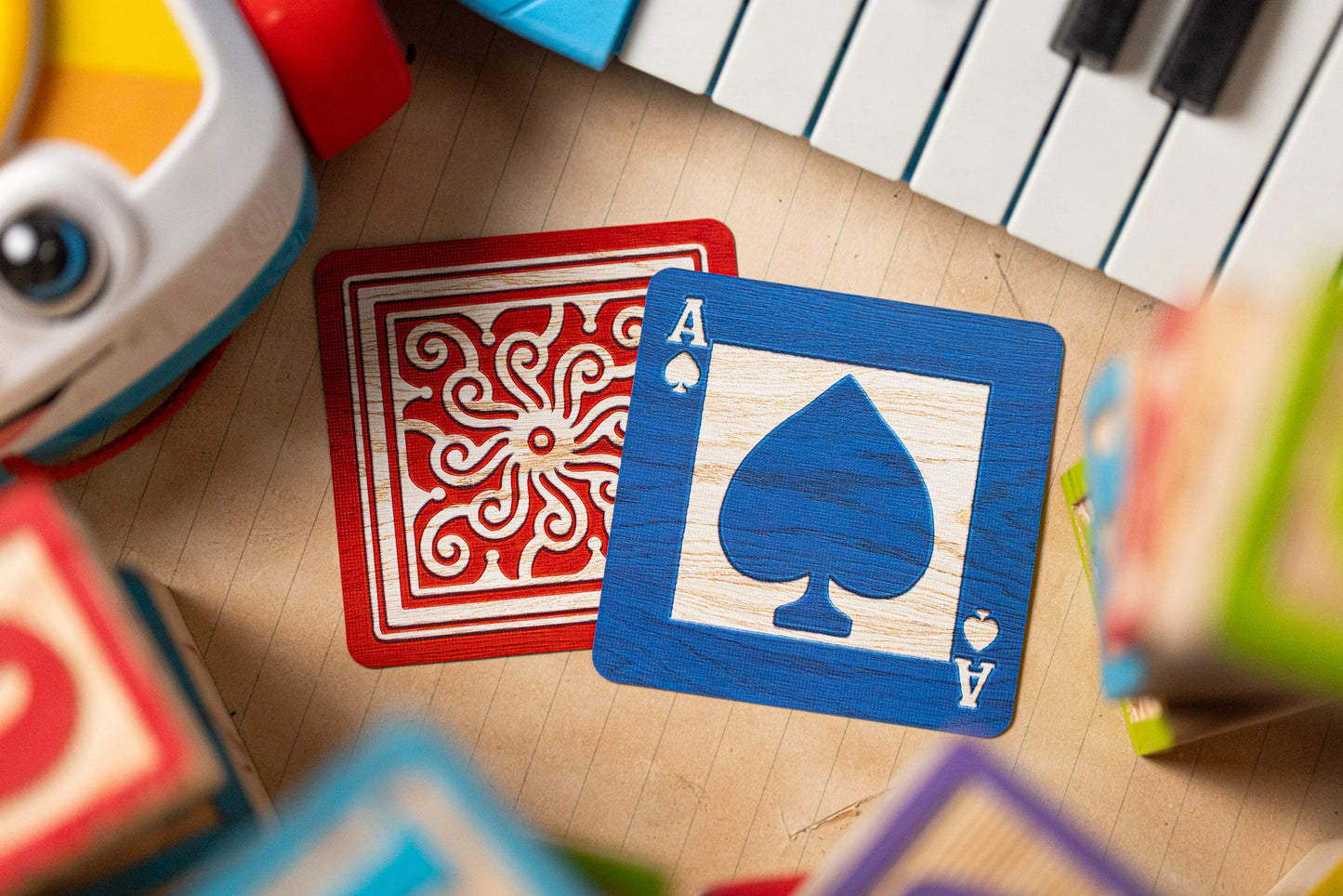 Alphabet Red Block Playing Cards by Kings Wild Project