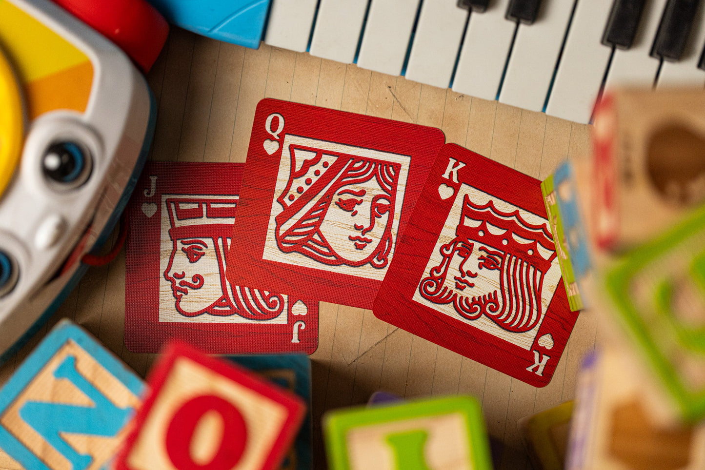 Alphabet Red Block Playing Cards by Kings Wild Project