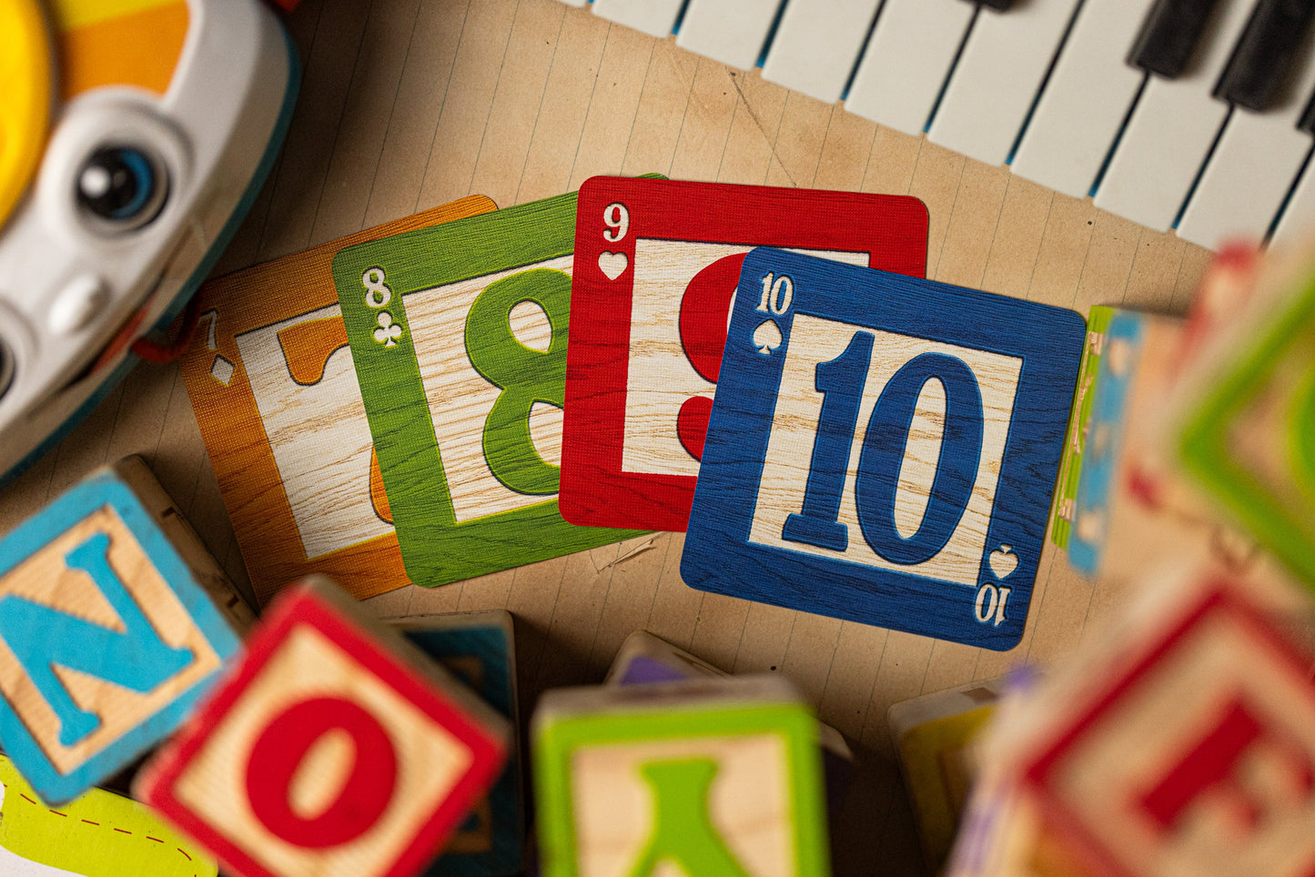 Alphabet Yellow Block Playing Cards by Kings Wild Project