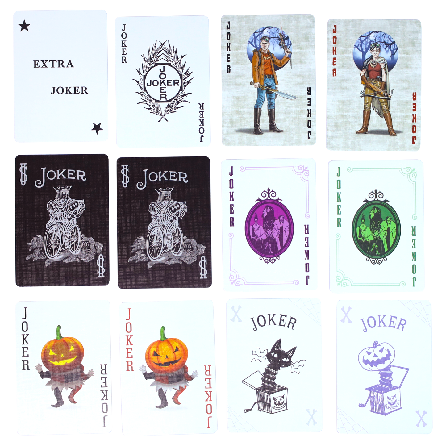 Spooktacular Halloween Bundle: 6 Enchanting Bicycle Playing Card Decks