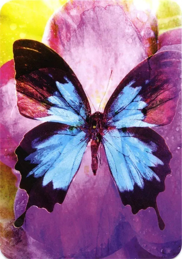 Butterfly Affirmations Cards Blue Angel