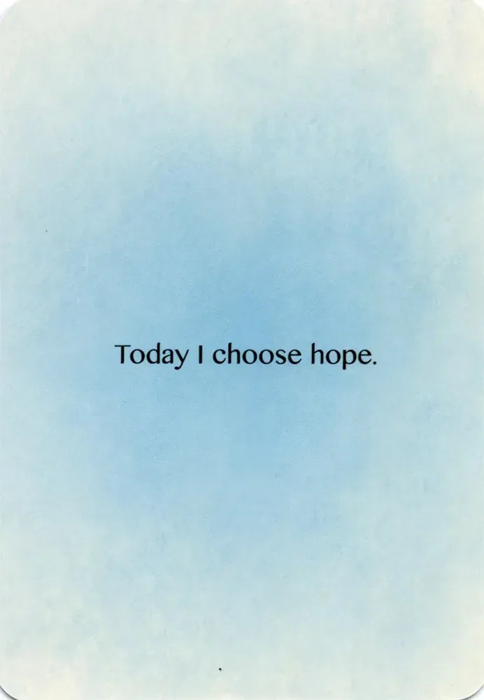 Butterfly Affirmations Cards Blue Angel