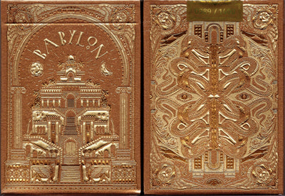 PlayingCardDecks.com-Babylon Golden Wonders Foiled Playing Cards TPCC