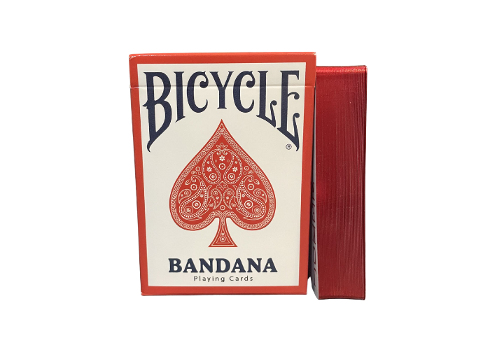 Bicycle Bandana Gilded Red Playing Cards