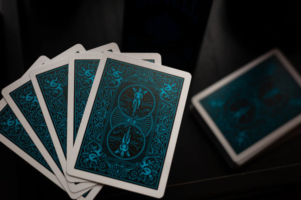 Bicycle Cool-Blue Neon Rider Back - Limited Edition – PlayingCardDecks.com