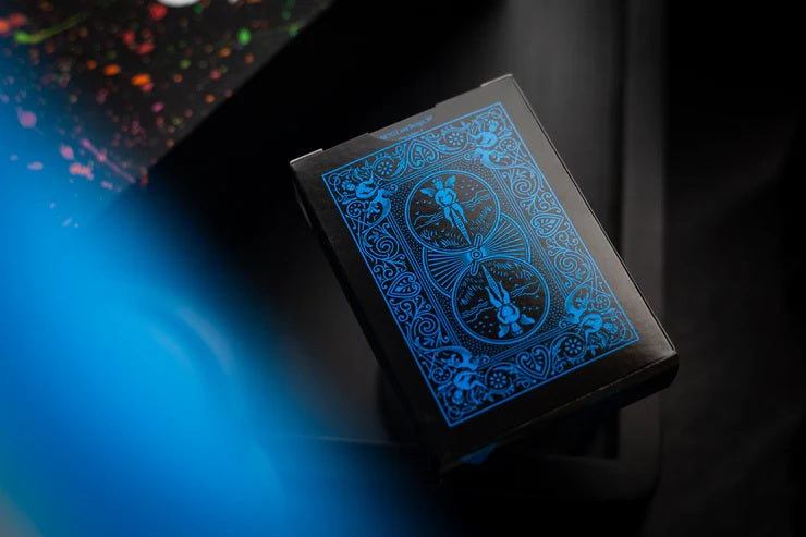 Bicycle Cool-Blue Neon Rider Back - Limited Edition