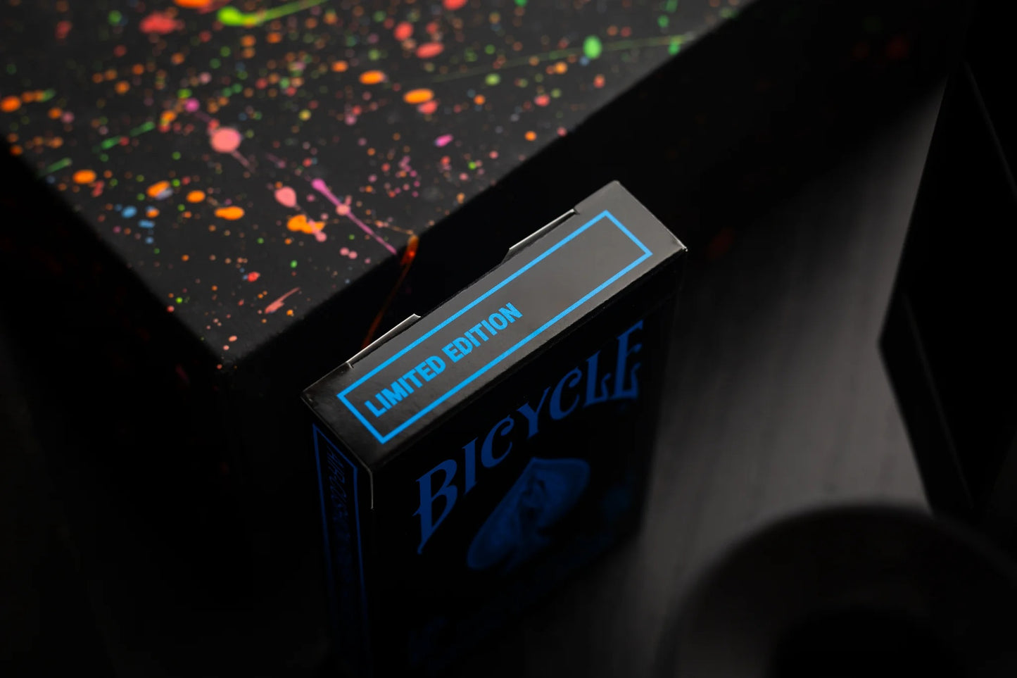 Bicycle Cool-Blue Neon Rider Back - Limited Edition