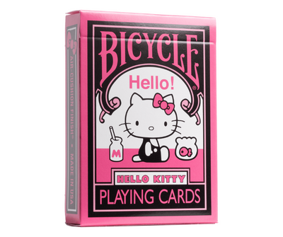 Bicycle Hello Kitty Black and Pink Playing Cards - Cute Meets Classic in Every Shuffle