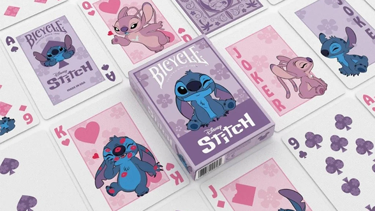 Bicycle Disney Stitch Inspired Playing Cards, Purple