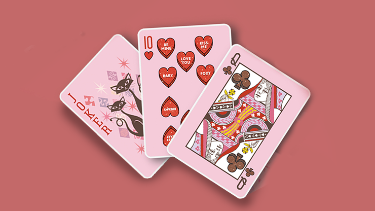 Vintage Valentine Bicycle Playing Cards