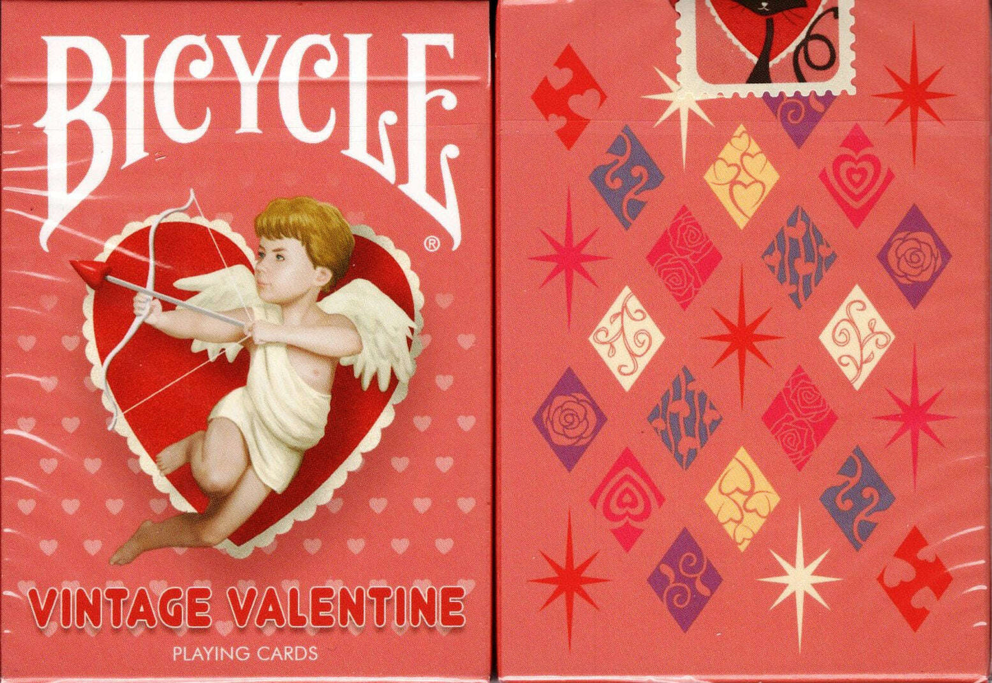 Vintage Valentine Bicycle Playing Cards