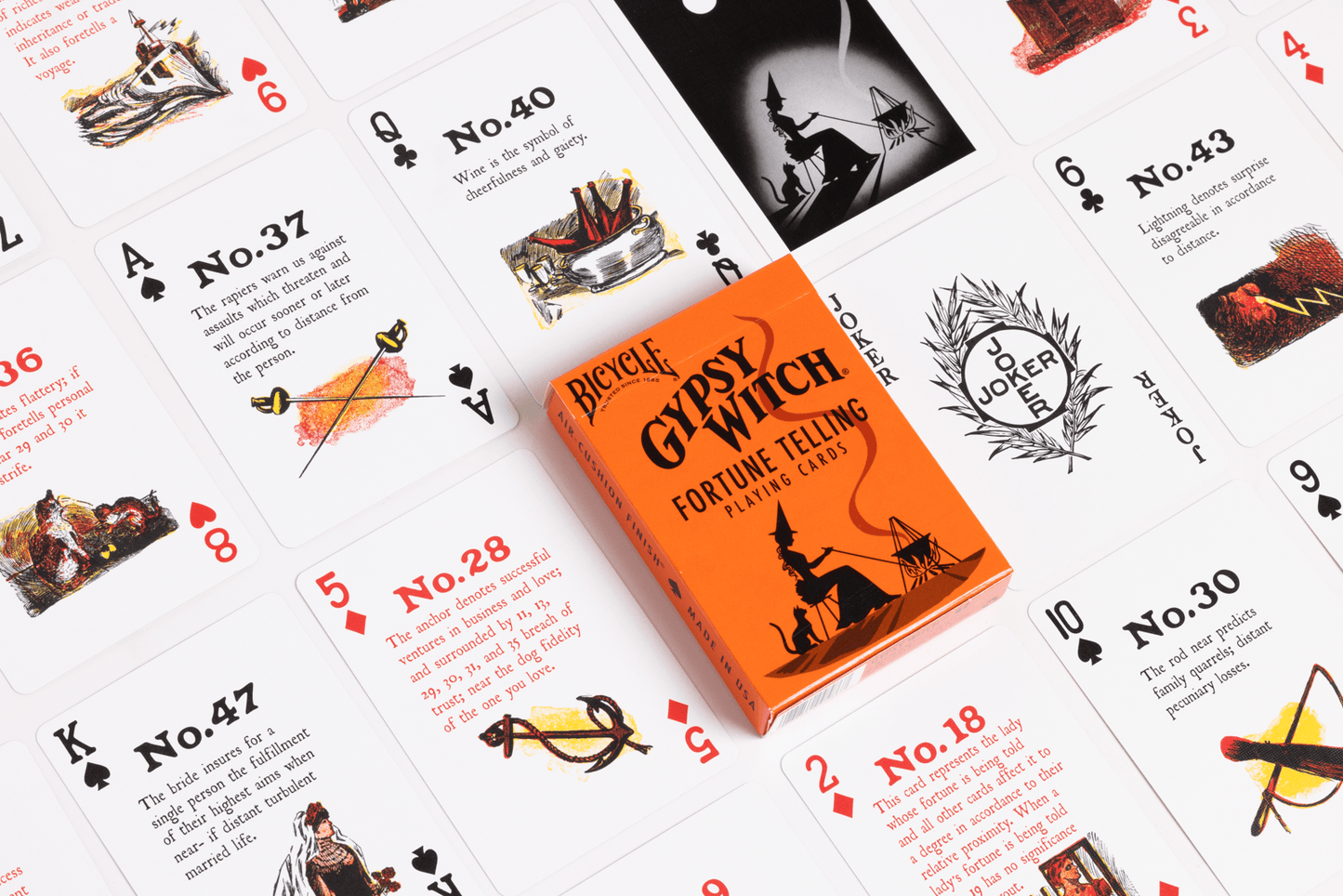 Bicycle Gypsy Witch Fortune Telling Playing Cards