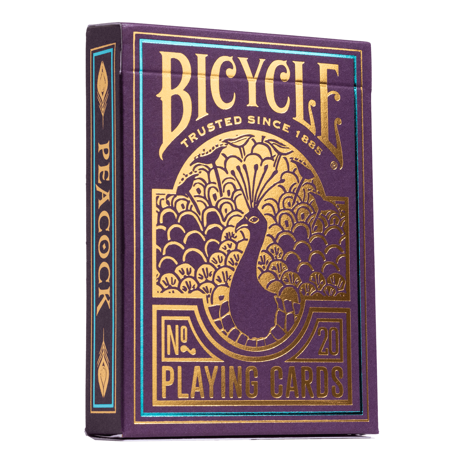 Bicycle Purple Peacock Playing Cards - With New Cold Foiling Tech ...