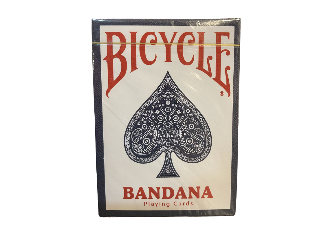 Bicycle Bandana Blue Gilded Playing Cards