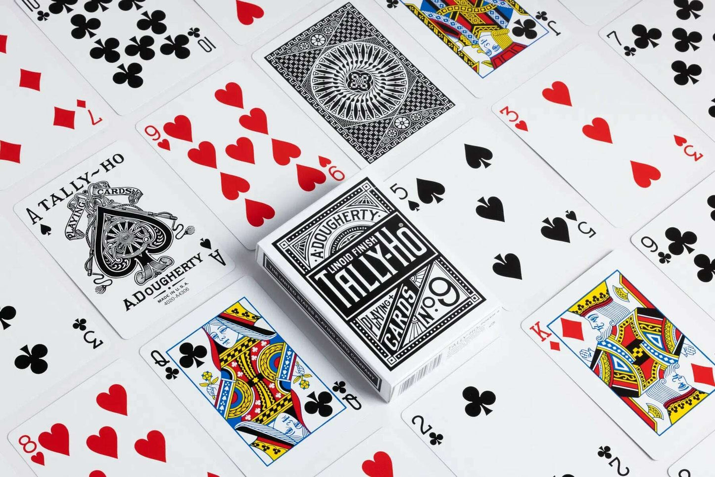 PlayingCardDecks.com-Tally-Ho Signature Black Playing Cards
