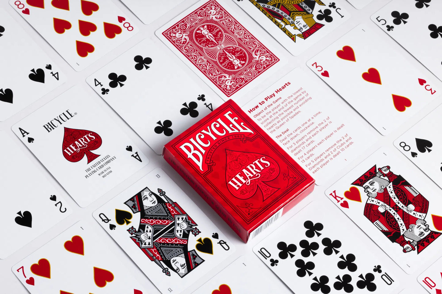 Hearts Bicycle Playing Cards - Twists and Turns Await!