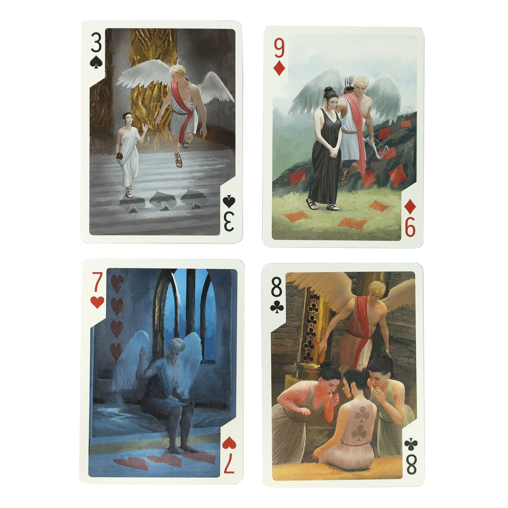 トランプ Bicycle Cupid & Psyche Numbered Custom Cupid and Psyche Bicycle Playing Cards - A Classic Tale