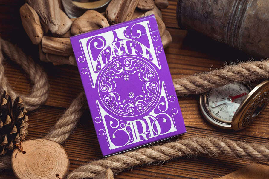 PlayingCardDecks.com-Smoke & Mirrors v9 Purple Playing Cards USPCC