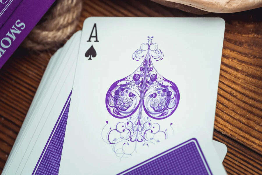 PlayingCardDecks.com-Smoke & Mirrors v9 Purple Playing Cards USPCC