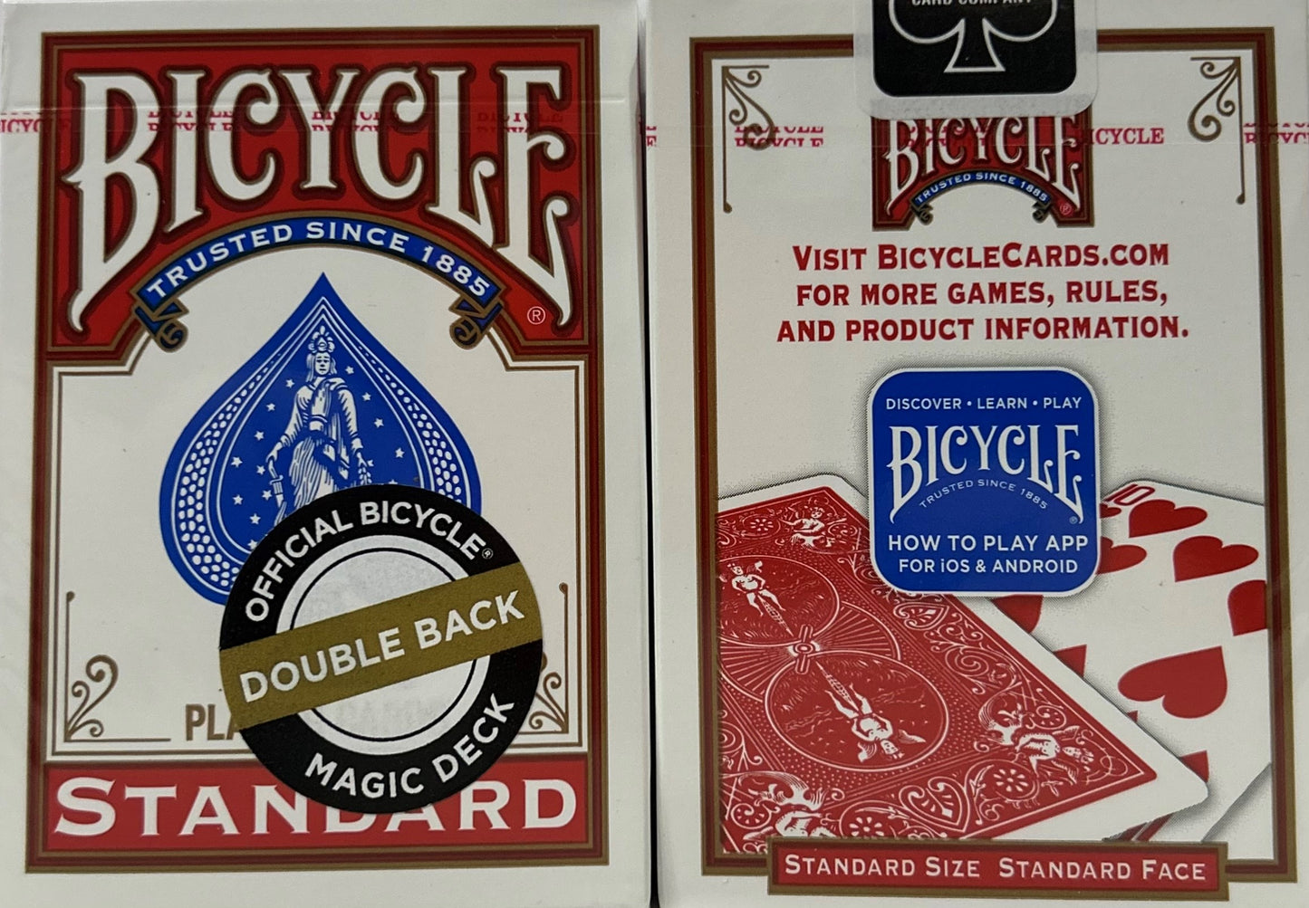 Red / Red Double Back Deck Bicycle Playing Cards