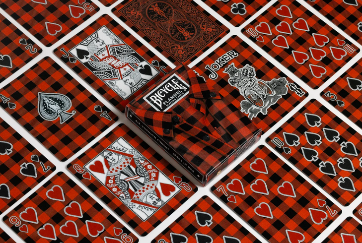Bicycle Flannel Playing Cards - Feel the Warmth