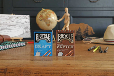 Sketch & Draft Bicycle Artist Series Playing Cards - Limited Edition Set