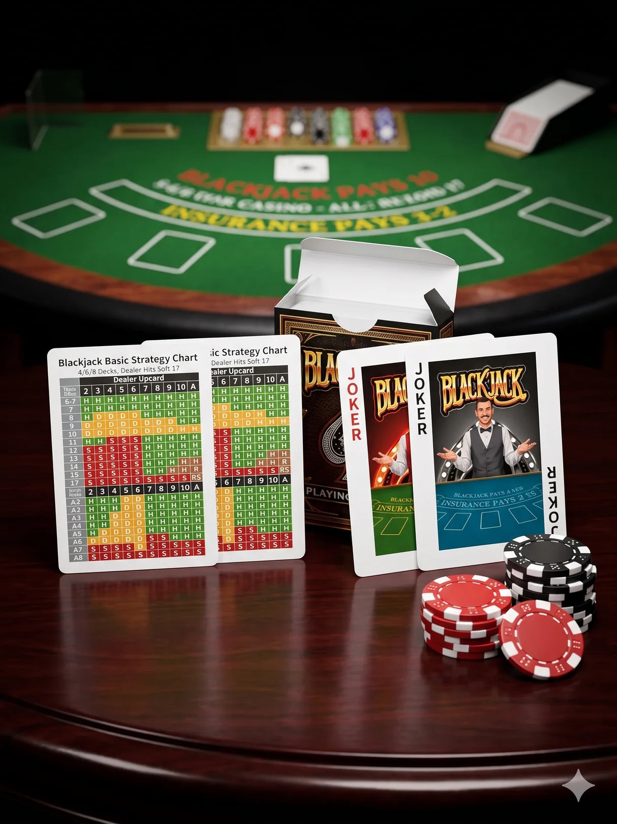 Black Jack Playing Cards
