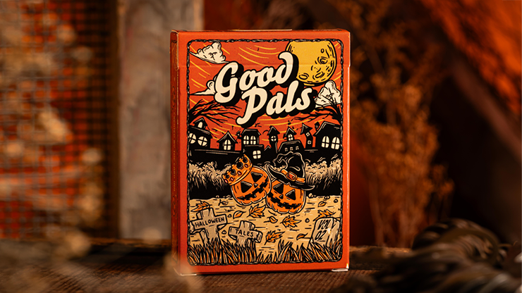 Good Pals Halloween Tales Vol. 2 Orange Playing Cards - Numbered Seal