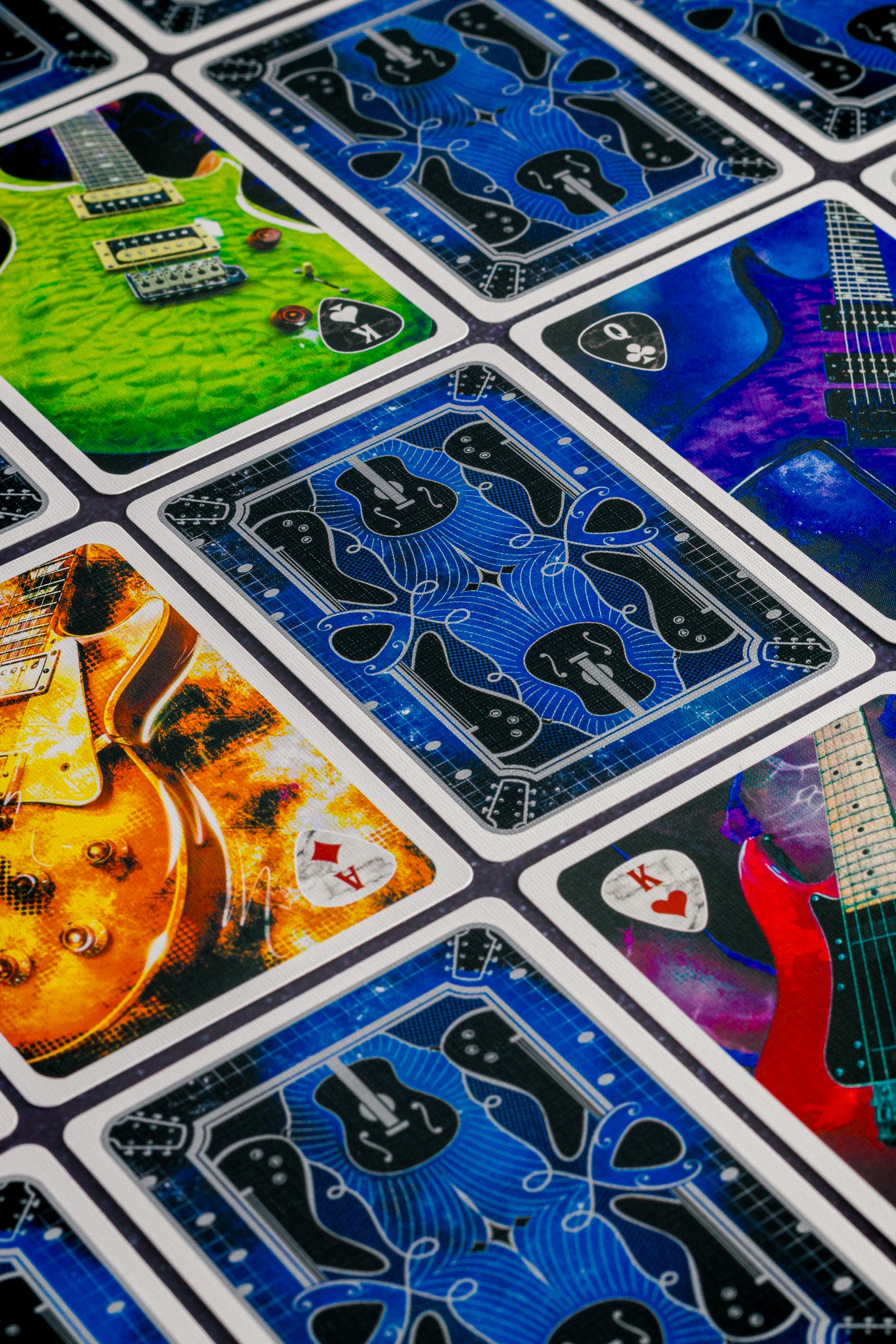 Guitar Odyssey Playing Cards by PCD - Experience the Artistry of Guitars