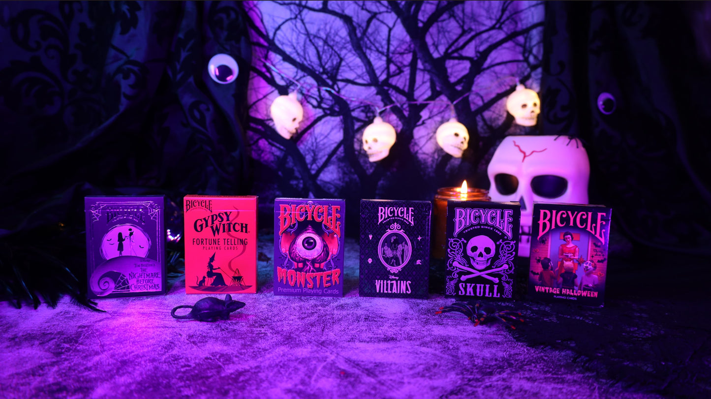 Spooktacular Halloween Bundle: 6 Enchanting Bicycle Playing Card Decks