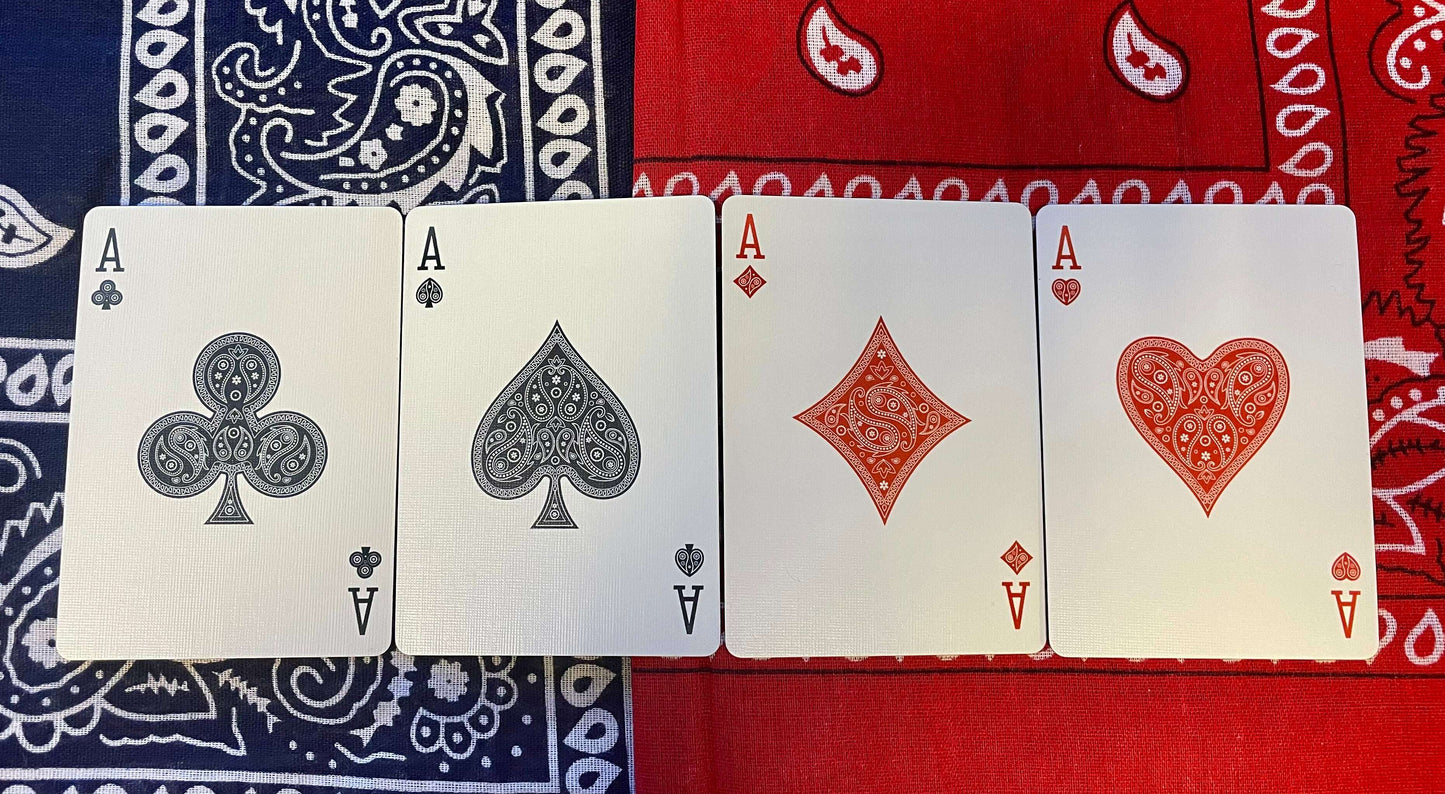 PlayingCardDecks.com-Bicycle Bandana Red Playing Cards