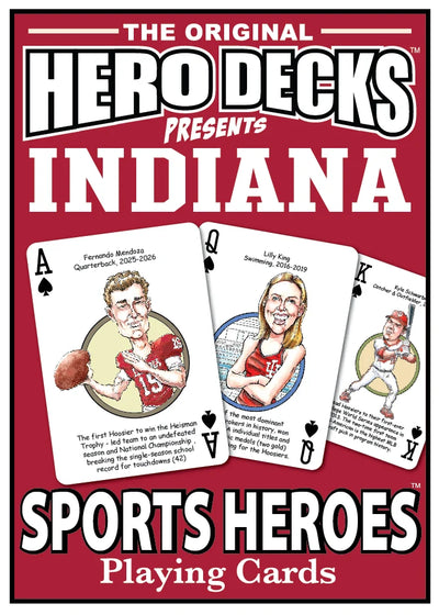 Indiana Sports Heroes Playing cards for Hoosiers Fans