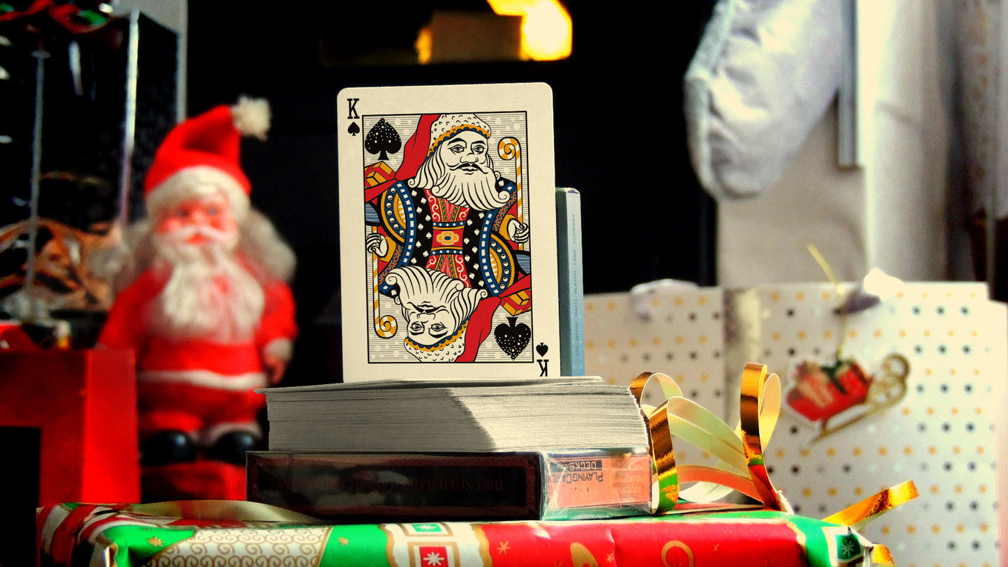 Snowman Back Limited-Edition Blue Bicycle Playing Cards