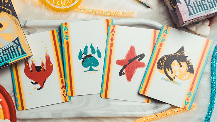 Space Cat V2 Playing Cards by King Star - Limited Edition