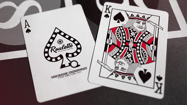 Roulette Red Playing Cards by Mechanic Industries