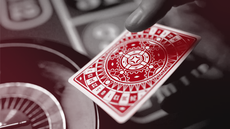 Roulette Red Playing Cards by Mechanic Industries