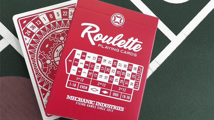 Roulette Red Playing Cards by Mechanic Industries