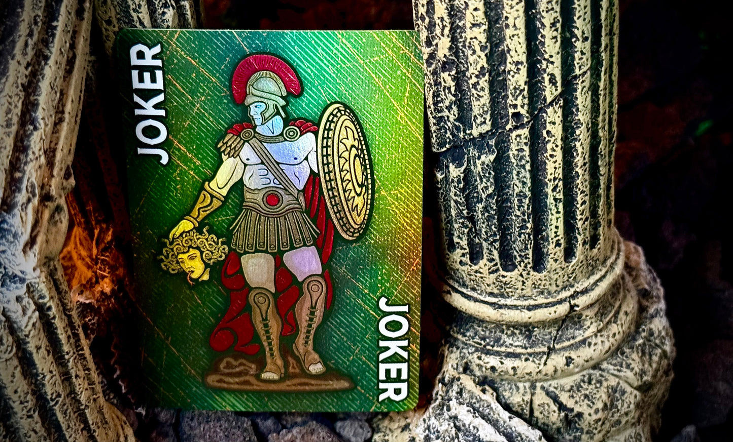 Medusa Playing Cards - Holographic Foil + Ultra Green Edges