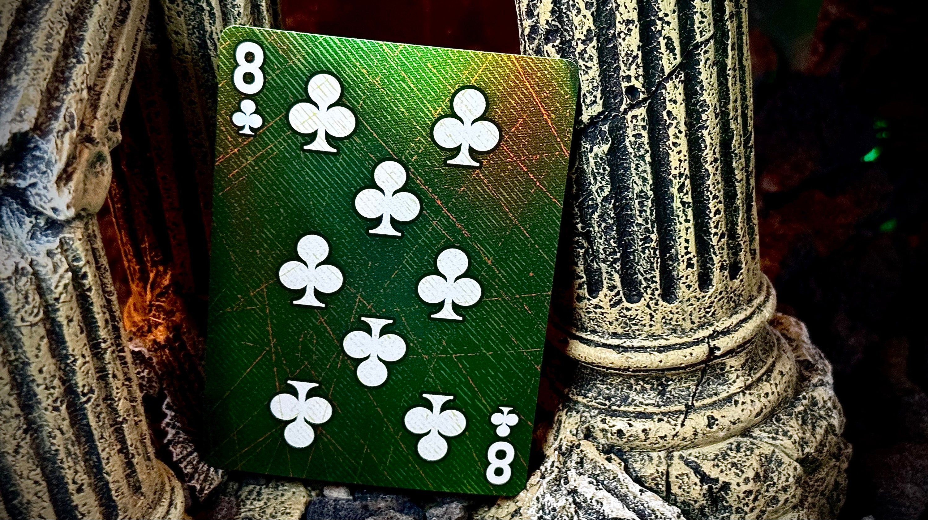 Medusa Playing Cards – Holographic Foil + Ultra Green Edges