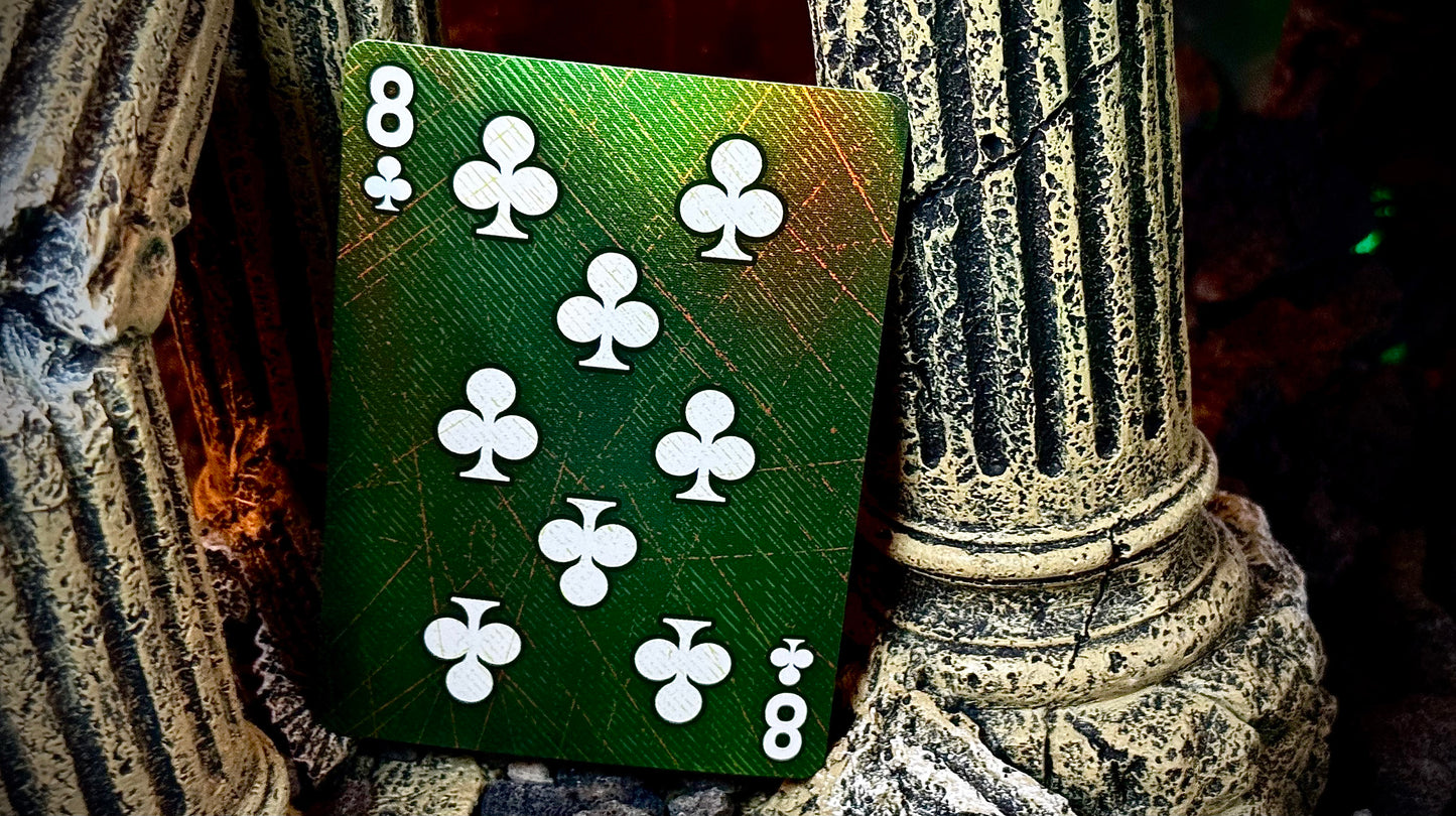 Medusa Playing Cards - Holographic Foil + Ultra Green Edges