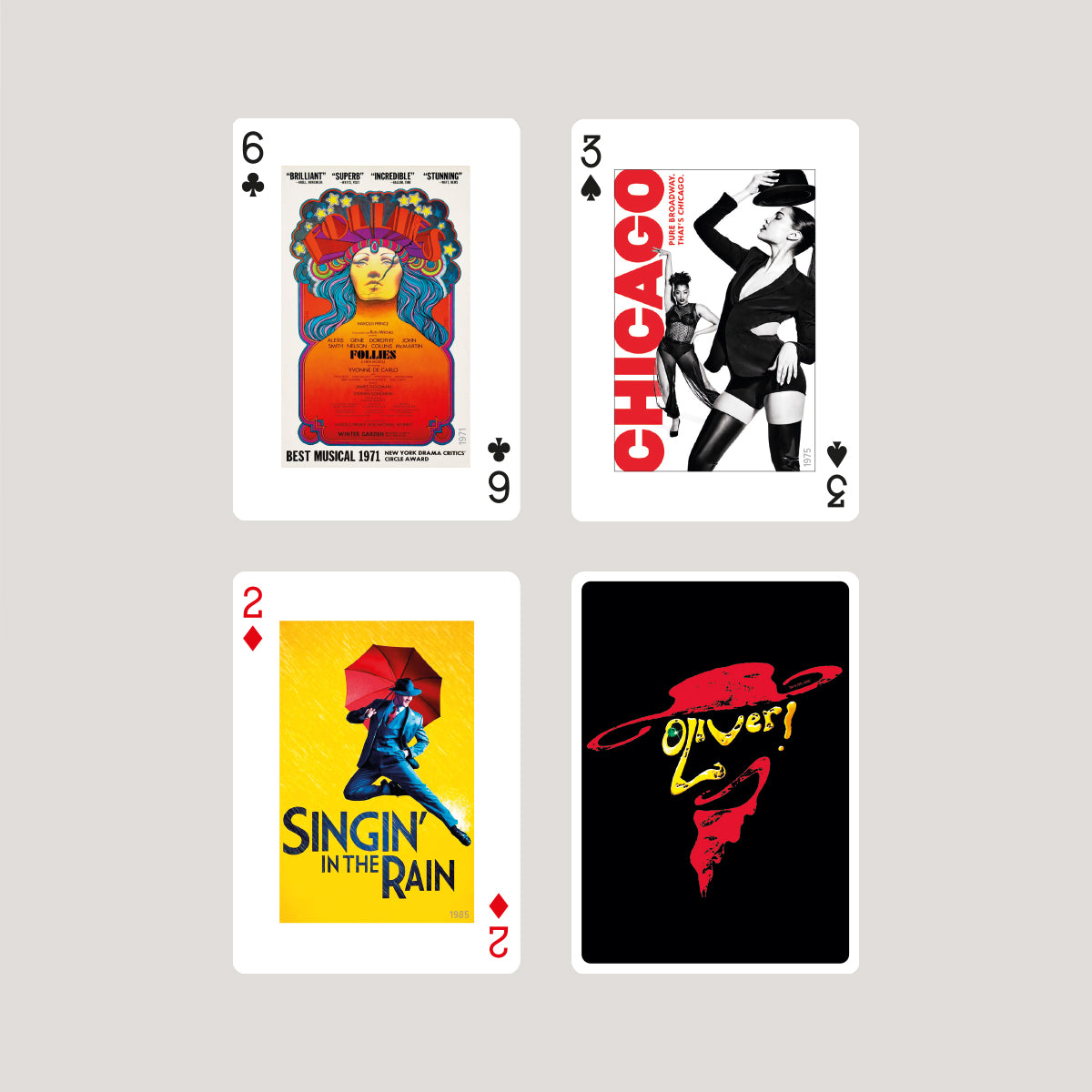 Musicals Playing Cards by Piatnik