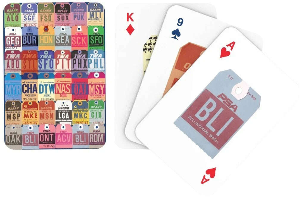 PlayingCardDecks.com-Baggage Tag Playing Cards NYPC